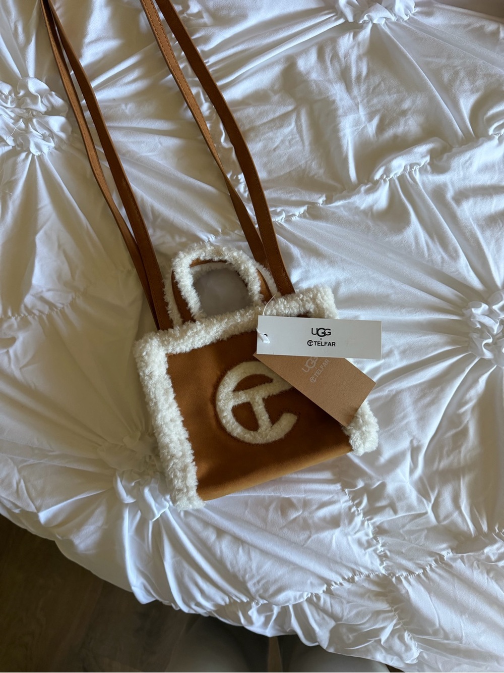 UGG x Telfar Brown Shearling Mini Tote